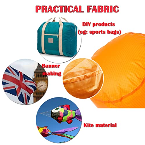 9KM DWLIFE 40D Waterproof Ripstop Nylon Fabric 3oz Nylon Sheets PU Coating Tear Resistant for Outdoor Cover Tent Kite Bag Material(Gray,1 Meter(100cm x 152cm)) - Image 4