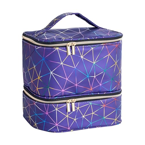 Takluu - Bolsa de almacenamiento para manicura, organizador de kit de uñas | Organizador de suministros para uñas - Organizador de bolsas de esmalte de uñas, organizador de almacenamiento de uñas,