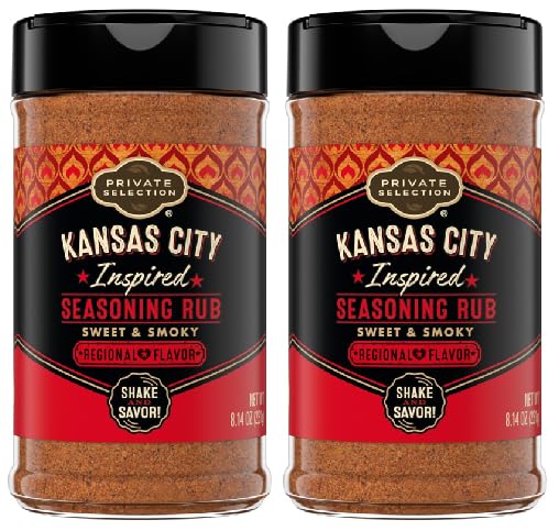 Kansas City Inspired Seasoning Rub Sweet & Smoky (2 Bottles, 8.14 oz. each)
