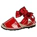 SALTARINES 7501 Menorquinas Rojas NIÑA Sandalias Rojo 21