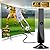 2026Wave Max TV Antenna - Long Range Indoor Digital HDTV Broadwave Antenna with Smart Signal Amplifier, Supports 8K 4K 1080p, 600+ Mile Range, Beamforming Tech for Local & Distant Channels (1)