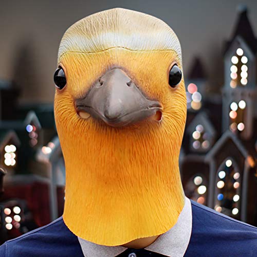 Amosfun de Halloween de luxo para festa Máscara de látex para pássaros Máscara de máscaras Máscara p