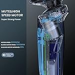 SweetLF 5D Rotary Electric Razor for Men Metal Body Electric Shaver 3 in 1 Shavers for Men IPX7 Waterproof Wet & Dry…