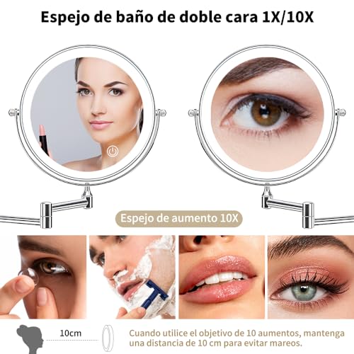 La Mejor Selección de Espejos de aumento de pared los mejores 10. 18 Imagen adicional