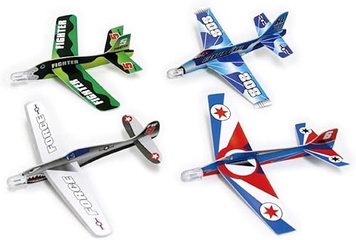 雑貨才蔵 フライグライダー 4個 スチロール製 飛行機 よく飛ぶ 手投げ飛行機 ４機のサムネイル