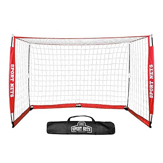 Portable Soccer Goal - Bow Frame Soccer Net with Carry Bag - Indoor and Outdoor Soccer Goal for Field or Practice Games - 4 Different (6 Feet W x 4 Feet H)
