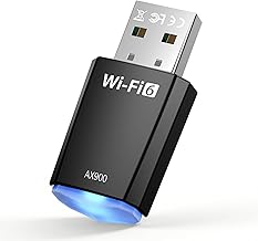 AX900 WLAN USB Stick, WiFi 6 Dual Band Adapter für PC und Laptop, 5GHz/2.4GHz mit integriertem Treiber, kompatibel mit Windows 11/10/8.1/8/7, Hochgeschwindigkeits-Dongle für stabiles Internet