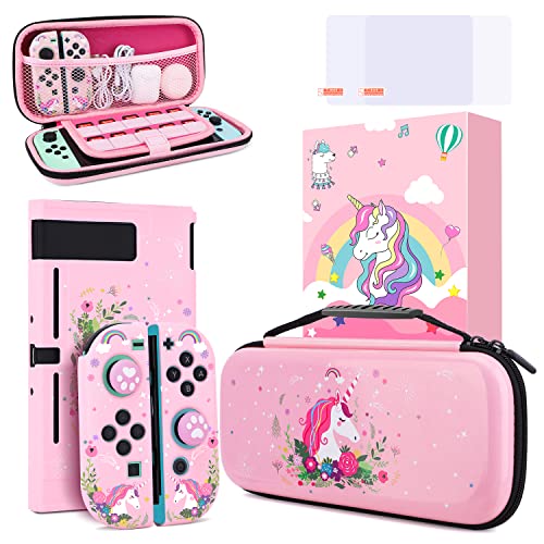 Étui de transport licorne Nintendo Switch, le cadeau idéal avec coque rigide pour fille