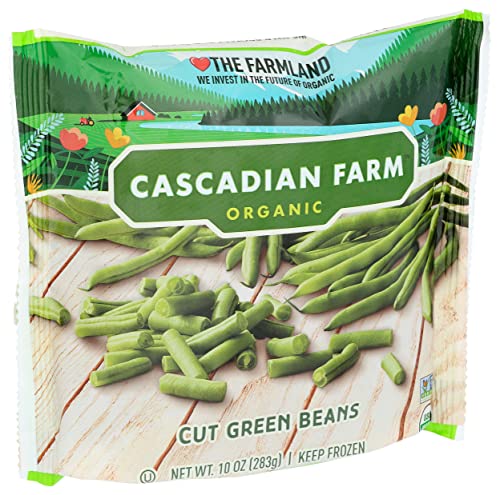 Cascadian Farm Organic Cut Green Beans, Non-Gmo, Frozen Vegetables, 10 Oz. #TOP4