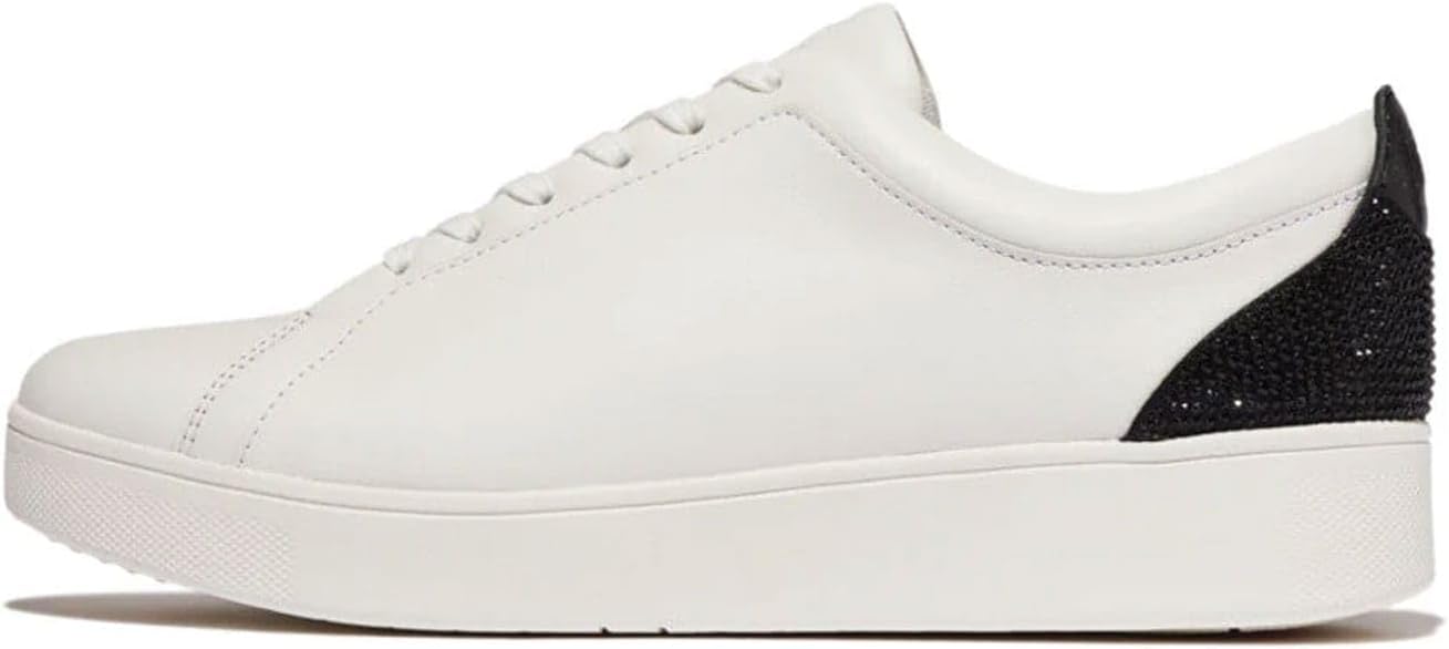 FitFlop Women's, Rally Crystal Backtab Leather Sneaker