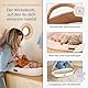 Yunioo Wickelkorb Baby mit Reise Wickelauflage, Weiche, tragbare, wasserabweisende Hülle Babykorb - Geschenke für Baby - Ziegel
