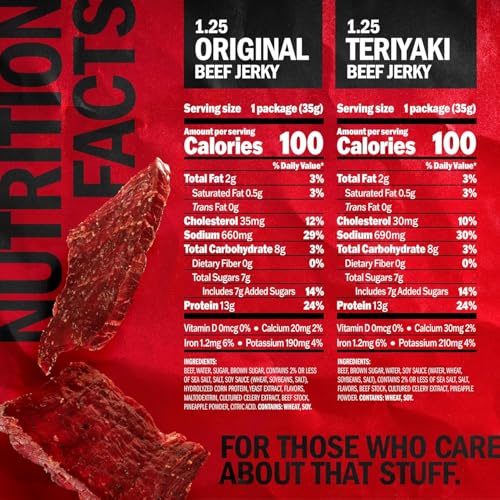 Jack Link's Beef Jerky Variety Pack - Original & Teriyaki - (9 Pack) 1.25 oz - image 2