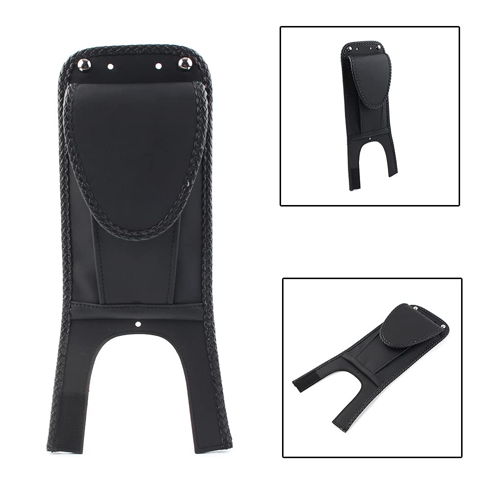 Cninba13 PU Leather Tank Cover Panel Pad Bib W/Pouch for Harley Davidson Softail Fat Boy FXST FXSTB FLST