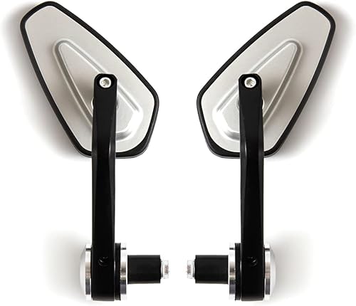 Miniatura 5 de Espejos traseros de extremo de barra de 78 de pulgada de 0.866 in, accesorios de motocicleta, scooters, retrovisor, retrovisor, espejos