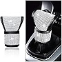 Aokdom Crystal Auto Gear Shift Cover Bling Car Accessories,Universal Car Knob Gear Stick Protector from Scratching with Rhinestone Covers Car Decor Accessories for Women(Bling-003)