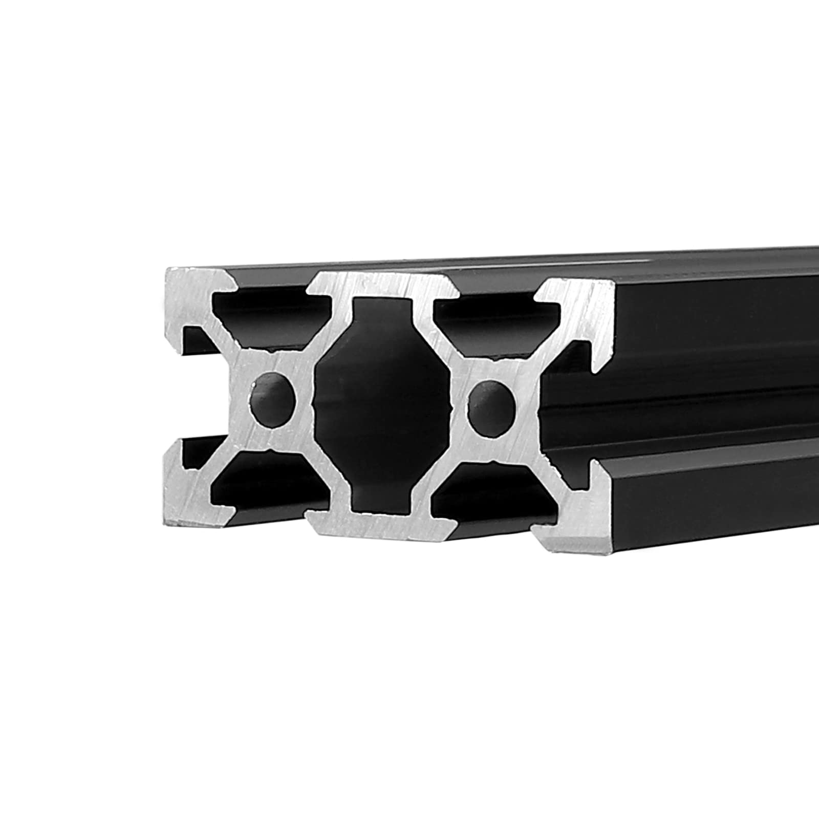 JiGiU 4 Stück 1000mm V-Slot 2040 Aluminiumprofil Extrusions Linearschiene für 3D-Drucker CNC-Maschine Schwarz
