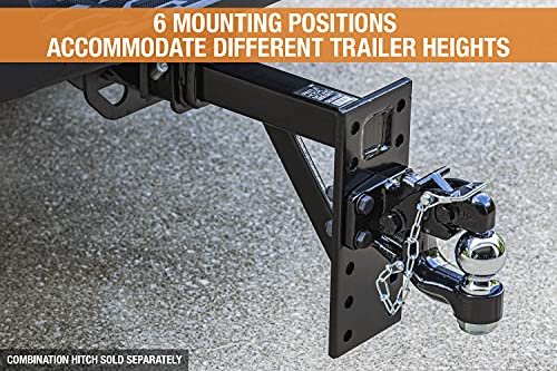 Image of Buyers Products PM1012 Pintle Hook Mount, 6 Position Adjustable Trailer Hitch Receiver for 2 Inch Trucks, 10,000 lb MGTW, Heavy-Duty Tow Hitch, 2,000 MVL Rated