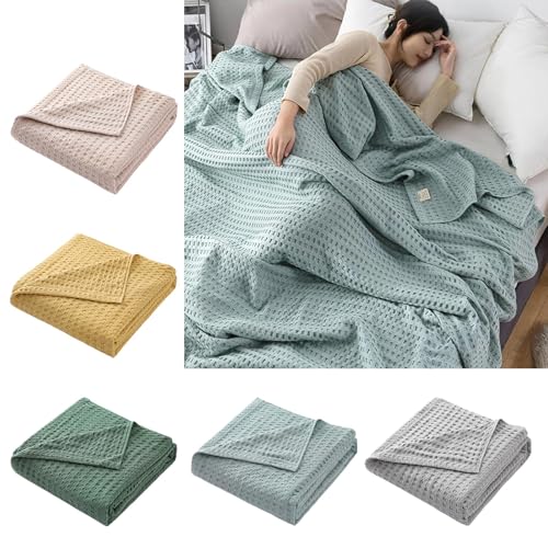 Couverture légère coton gaufré pour des moments cocooning sur le canapé - 3