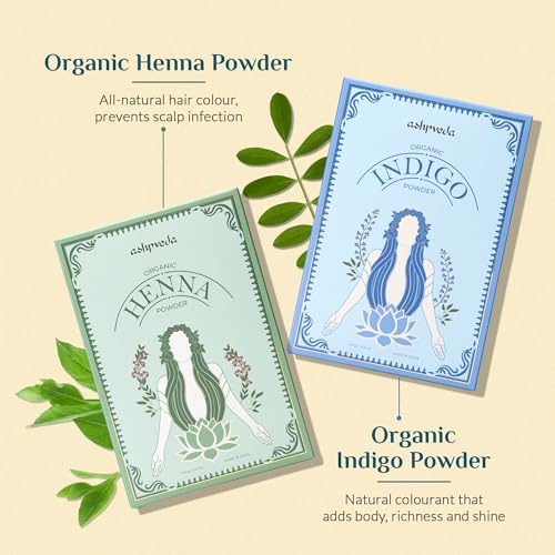 Polvo Orgánico para Color de Cabello Henna e Índigo Combo 100% Natural miniatura 2