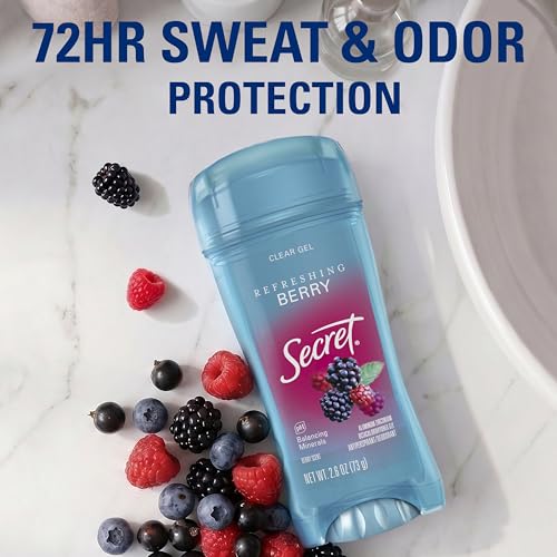 Image of Secret Scent Expressions Boho Berry Clear Gel Women's Twin Antiperspirant and Deodorant, 5.2 Ounce, Packaging May Vary