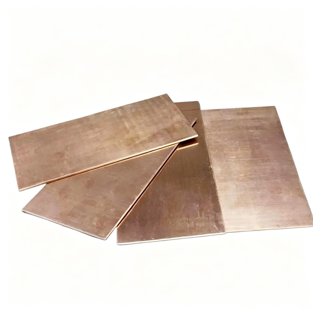 Lámina Bronce Fosforoso 100x200mm 0,1-2mm 1Pza