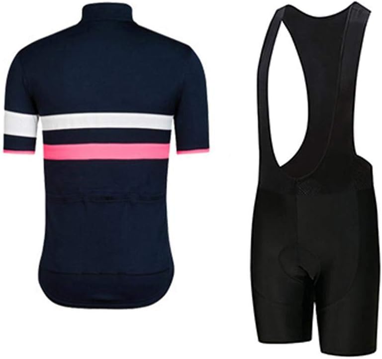 Men's Bike Clothing Set Cycling Jerseys Road Bicycle Shirts Kit + Bib Shorts Quick-Dry Full Zipper Riding Clothes