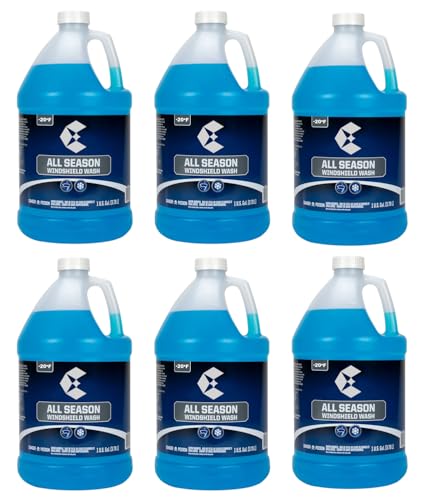 Elite Tool Center 6 Pack Blue Windshield Washer Fluid Winter Blend Good Until -20* Fahrenheit