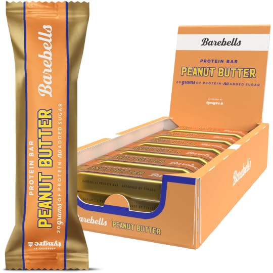 Barebells - Barritas Proteína - 20g por Barrita - Sin Azúcares Añadidos - Sin Aceite de Palma - Peanut Butter (12 x 55g)