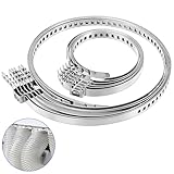 XLIUAX 12 Stück CV Achsmanschetten Schellen, Edelstahl CV Schlauchschellen Set 25-50mm und 50-120mm Antriebswellenmanschette Verstellbares Universal Klemmschellen für Garten Haus Pool