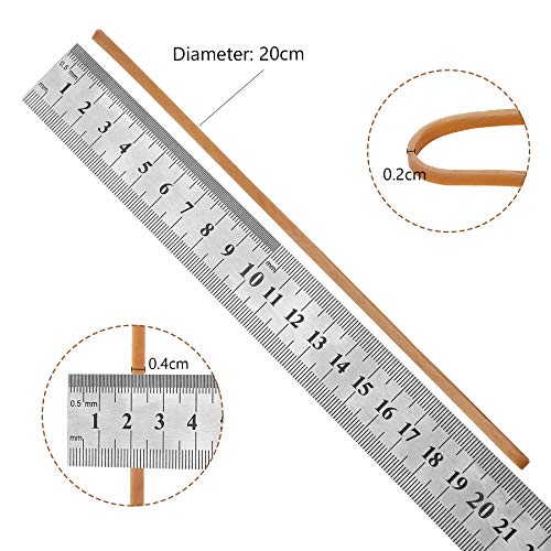 100 elastici di grandi dimensioni in gomma per