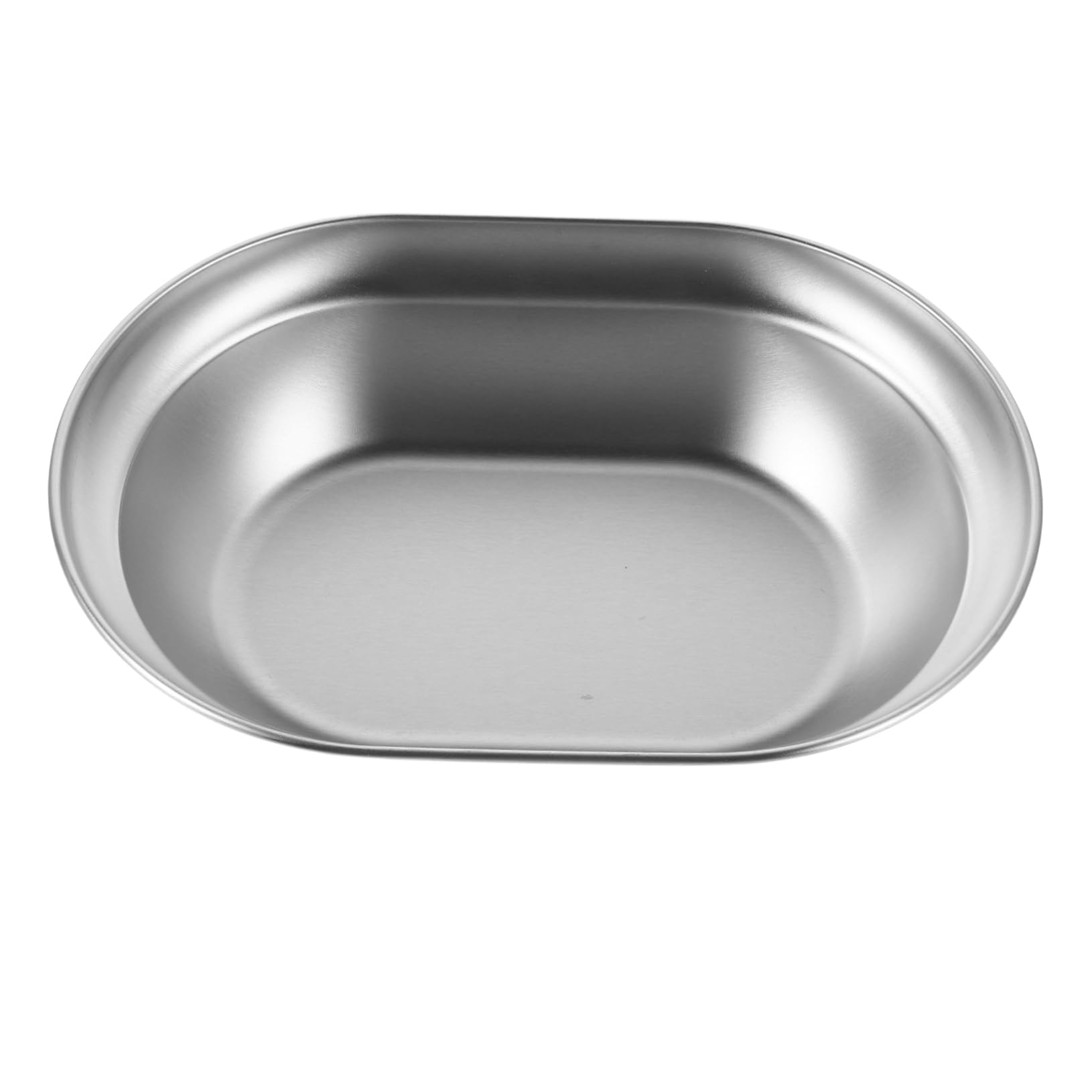 Sosoport Camping Food Plate Stainless Steel Dinner Plate Deep Storage Dish for Picnic Kitchen Food Plate Camping Soup Dish Camping Plate Picnic Food Plate