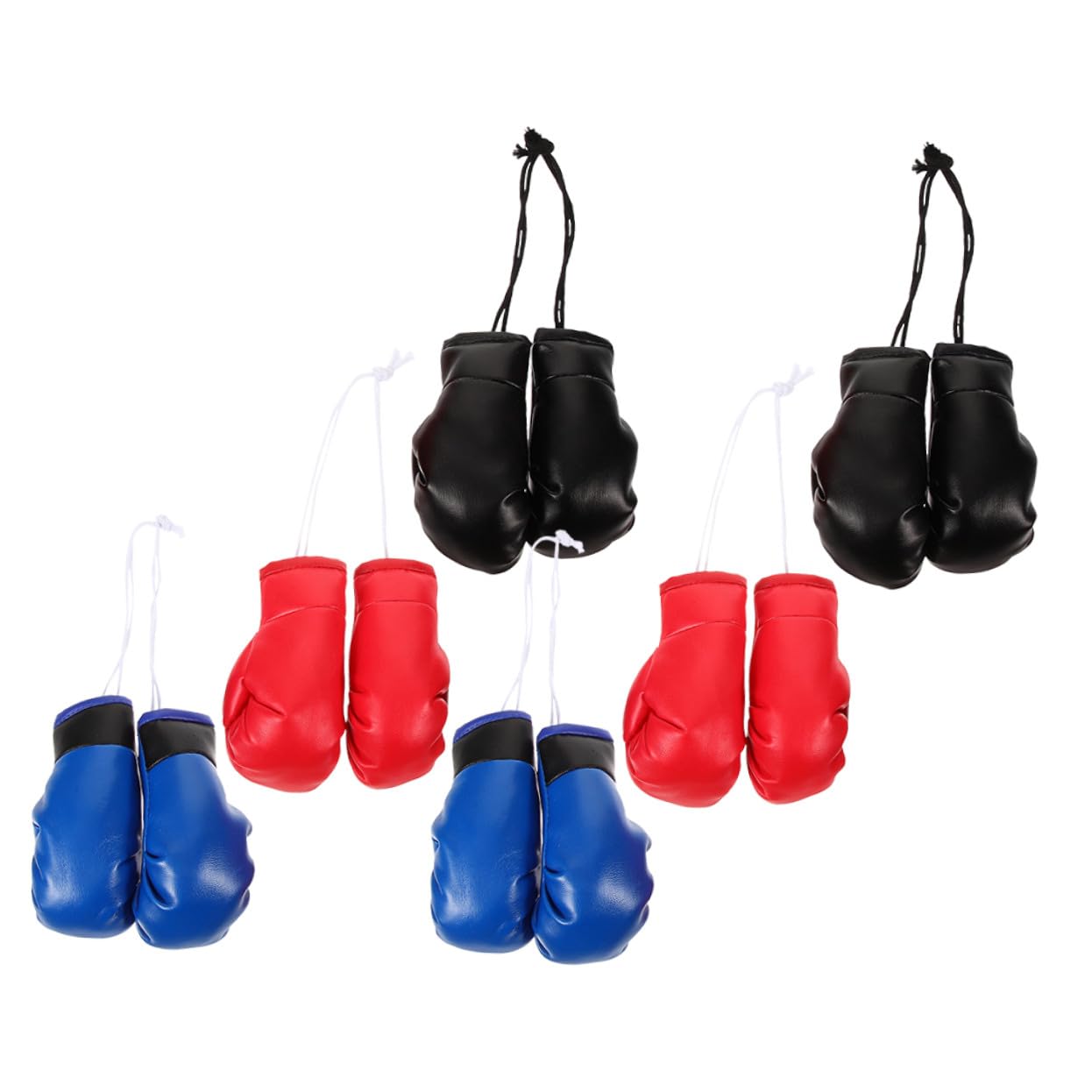Pendentif de mini gants de boxe pour retroviseur et decoration de voiture sport