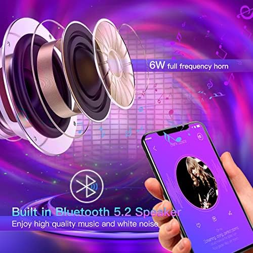 Star Projector Night Light for Kids, Galaxy Projector Lamp with Sleep Aid Music, LED Light for Girl’s Bedroom Decor, Rechargeable Battery Power, Smart App/Remote Control, Birthday Gift Toy 5 51AeOIPr0dL. AC