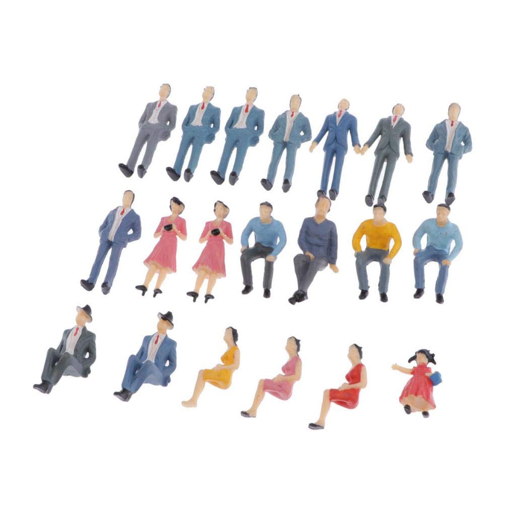 20pcs G Scale 1:30 Painted Model Passengers People Figures Train Diorama |Toys & Hobbies | Model Railroads & Trains | G Scale |20 Pieces G Scale Model People-image-7