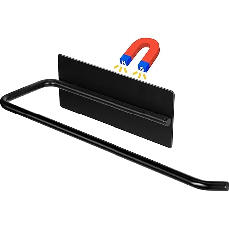12"x3.1" Magnetic Paper Towel Holder Kitchen Organization and Storage