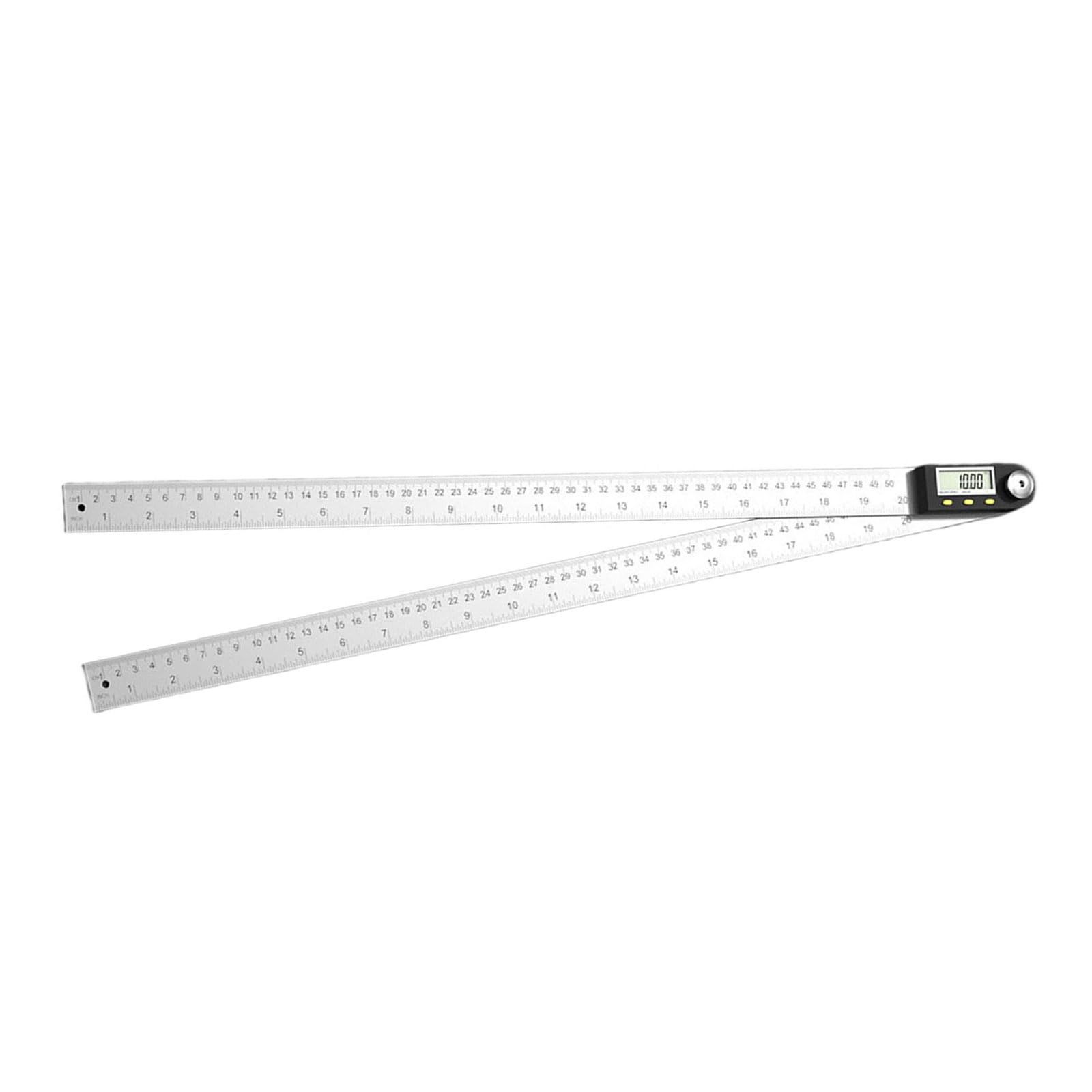 Righello per angoli digitali da 360 gradi con display LCD precisione per ingegneri Goniometro in acciaio inossidabile Cerca angoli digitali Goniometro in acciaio inossidabile Display LCD