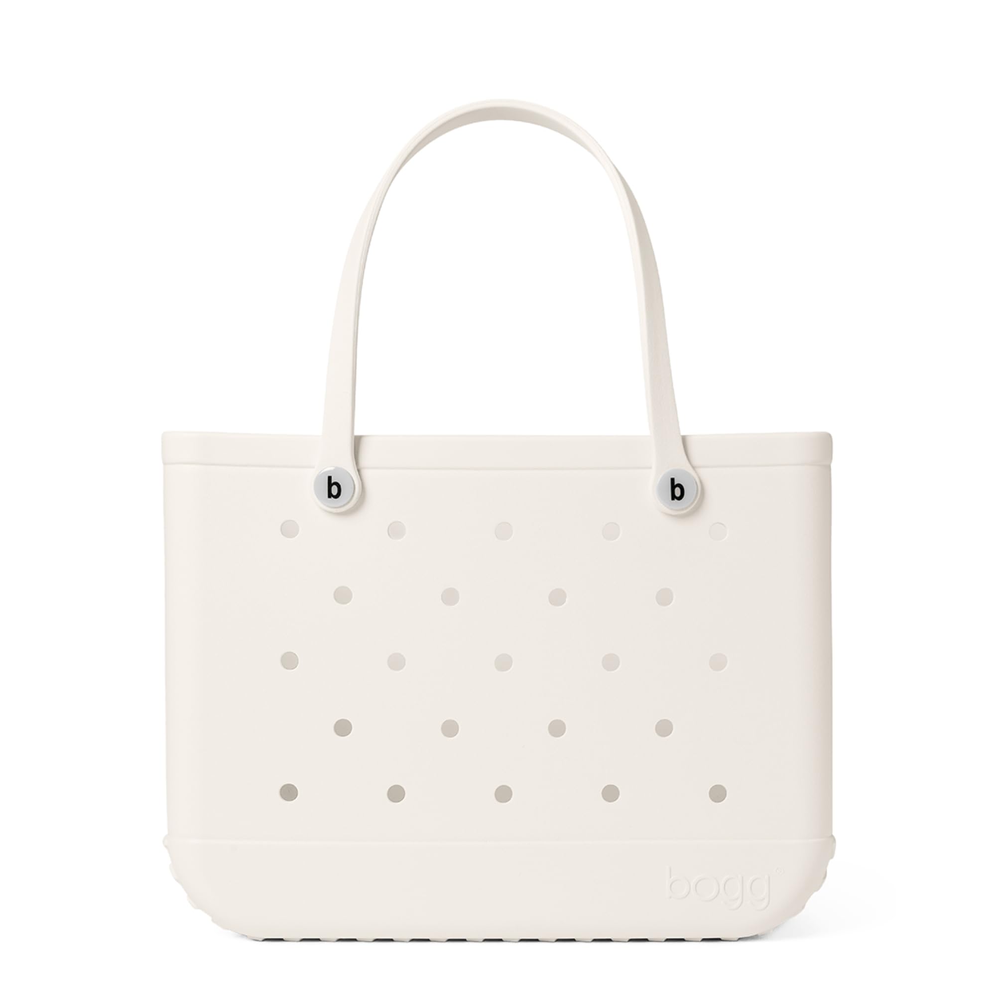 BOGG BAG - Tote for Beach, Pool, Boat, Sports - All Purpose EVA - White Buttons