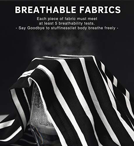 Amvelop Women Pajama Bottoms Sleep Shorts With Pockets Black Stripe S #TOP3