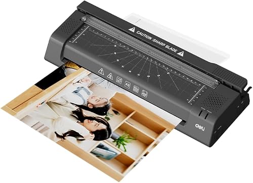 Deli A3 Laminator With Built-in Cutter And Three-sided Scale, Plus Gift Set