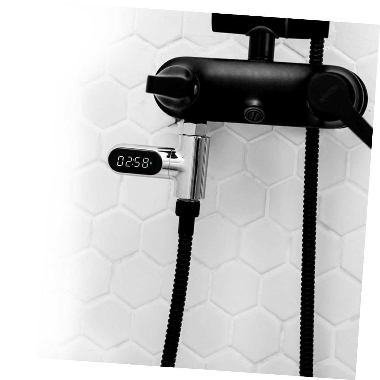 Medidor de Temperatura del Agua para Ñiño, Termómetro Ducha Digital Pantalla Led, Sensor Precisión 5-85℃, Resistente Agua, Plateado, Uso en Bañera y Baño Seguro