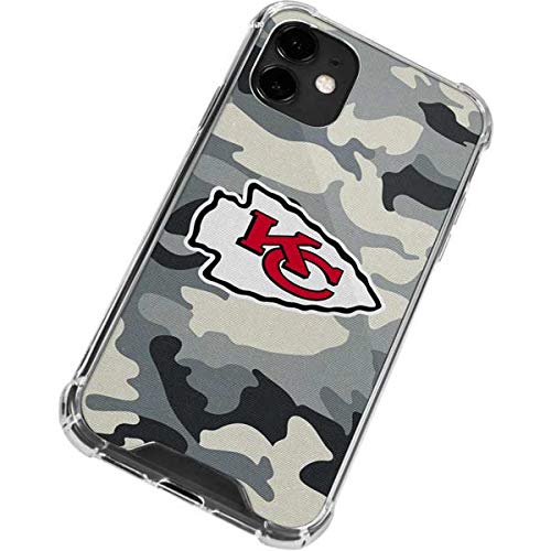 Skinit Clear Phone Case Compatible with iPhone 12 - Officially Licensed NFL Kansas City Chiefs Camo Design