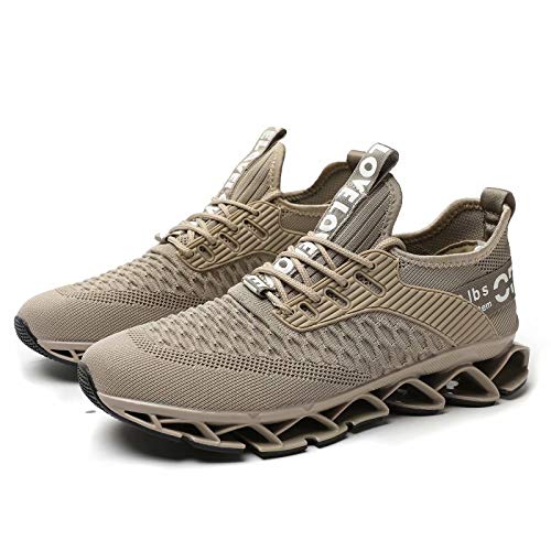Image of Chopben Men's Running Shoes Blade Non Slip Fashion Sneakers Breathable Mesh Soft Sole Casual Athletic Walking Shoes