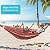 MOSFiATA Camping Hammock 550lb Upgraded Thickened 320G Durable Canvas Fabric Single Hammocks with Two Anti Roll Balance Beam and Sturdy Metal Knot Tree Straps for Camping, Patio, Backyard, Outdoor