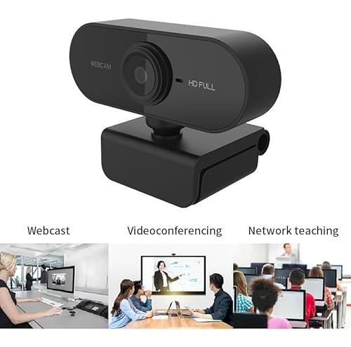 Câmera Full Hd 1080p Webcam Com Microfone 360º Computador Pc