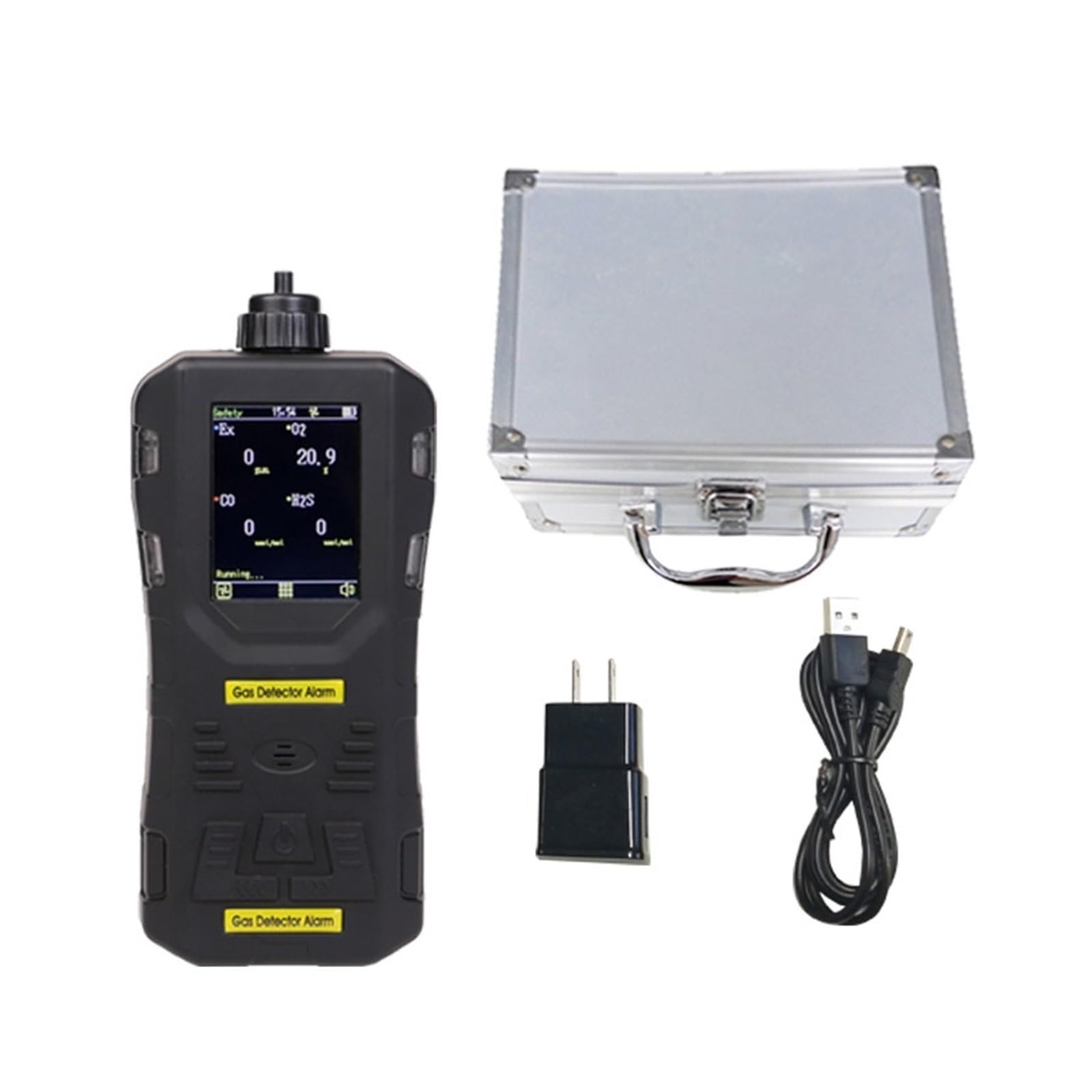 Proveedor de analizadores de Gas CO CO2 O2 H2S Comprobador de Gas 4 en 1, LocalizacióN Precisa De Fugas(CO: 0-1000PPM)