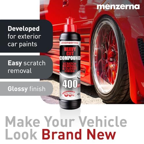 Image of menzerna Heavy Cut Compound 400 inch Car Polish I Heavy Cut, Medium Cut & Finish I Buffing & Polishing Compound for Scratch Repair I for Scratches, Swirls & Holograms I High Abrasion, Silicone Free I 8oz