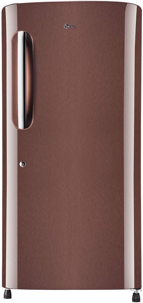 LG 215 L 4 Star Inverter Direct Cool Single Door Refrigerator (GL-B221AASY, Amber Steel, 2022 Model), 1-Year free Extended Warranty