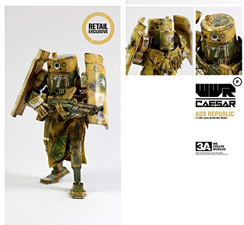 threeA Toys Caesar Aus Republic World War Robot Action Figure 