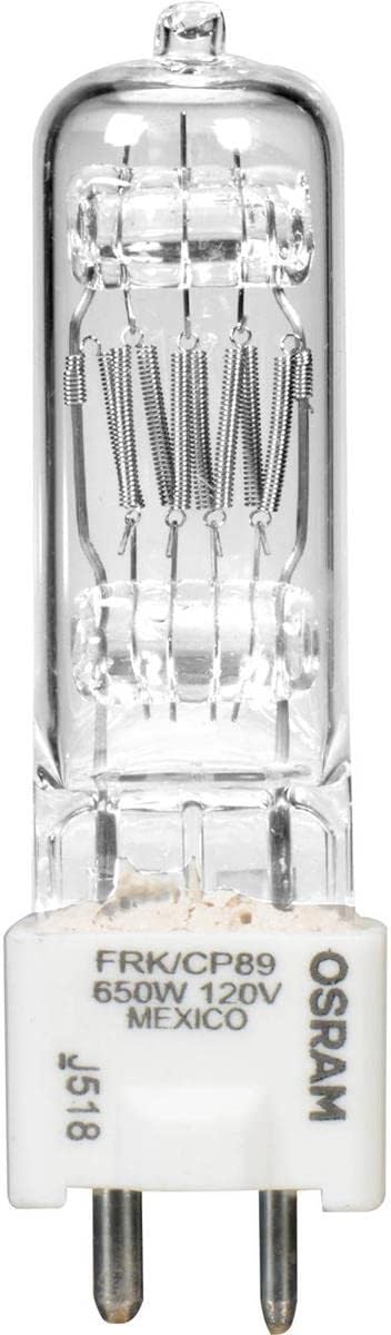 Arri FRK 650 Watt, 120 Volt Quartz Halogen Lamp, 3200 deg.K., Approximate Life: 150 Hours