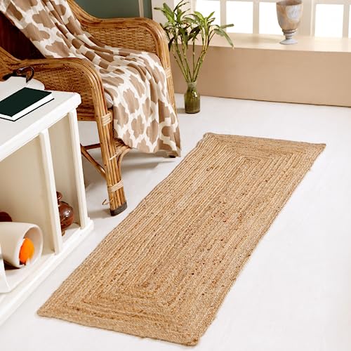 Second Nature Online - DHAKA Jute Area Rug | 100% Natural Fi